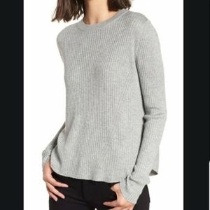 BP. Nordstrom Heather Gray Easy Ribbed Sweater Crew Neck 1X